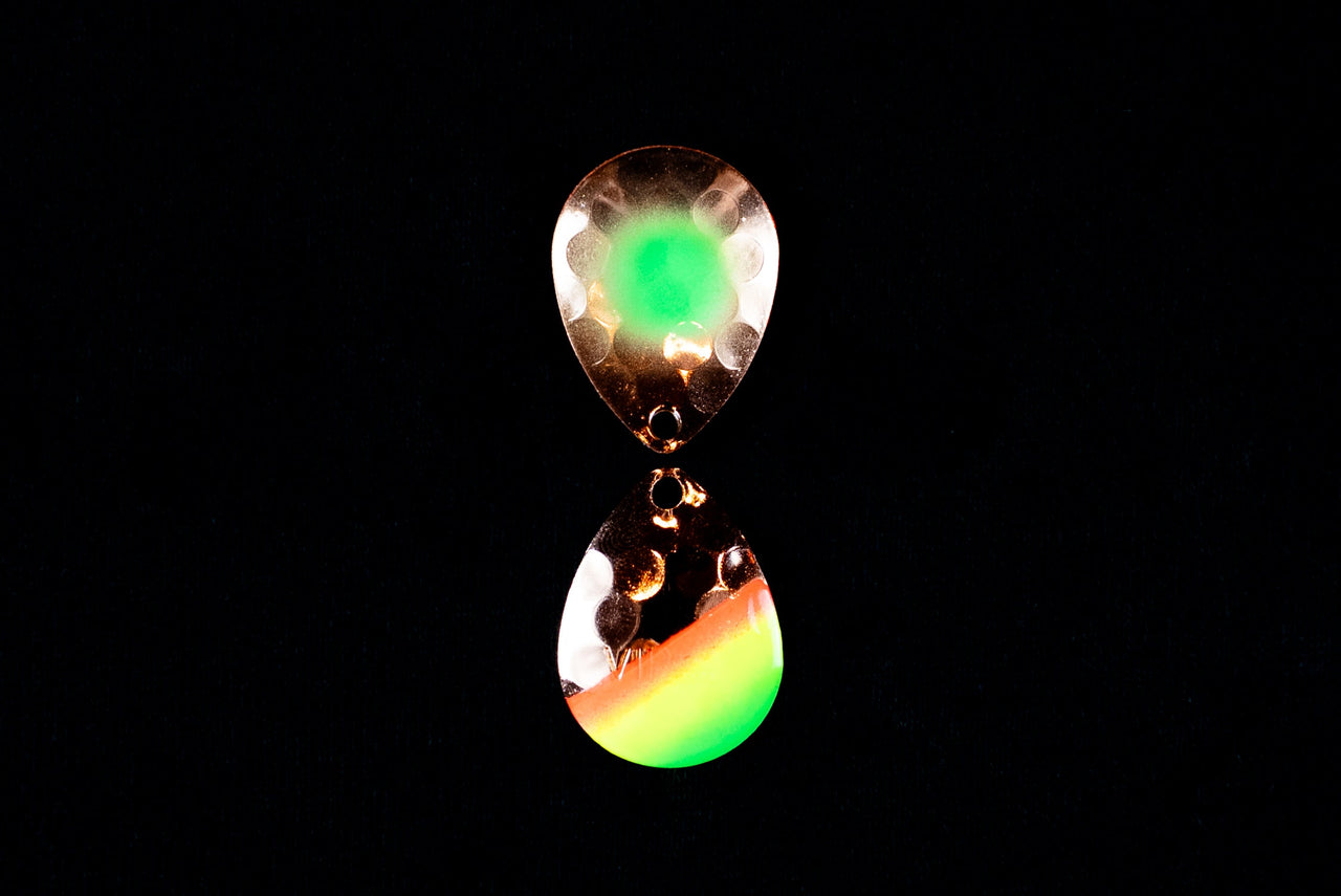 #3.5 Colorado "Green Dot Copper Mex Hat"  Spinner Blade (Single Blade) - STLHD GEAR 