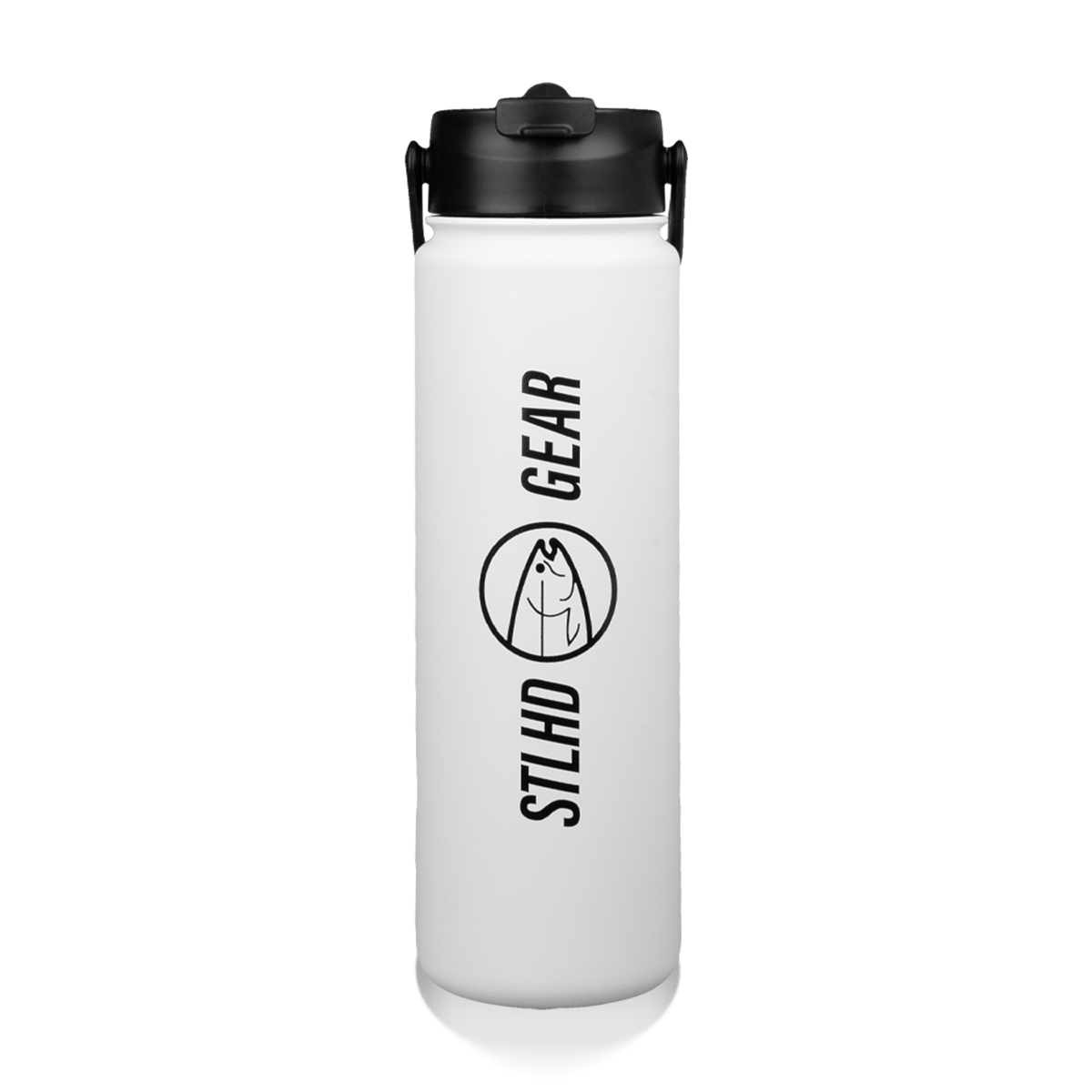 STLHD 24oz Trek Vacuum Sealed Water Bottle, front view