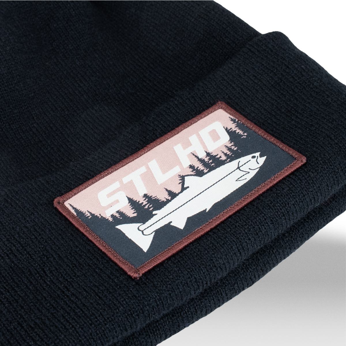 STLHD Black Mountain Knit Hat, back view