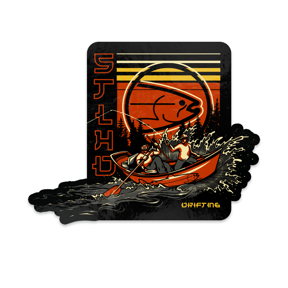 STLHD Drifting Sticker, front view