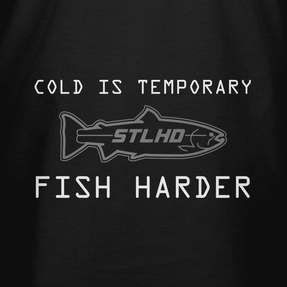 STLHD Fish Harder T-shirt, back view
