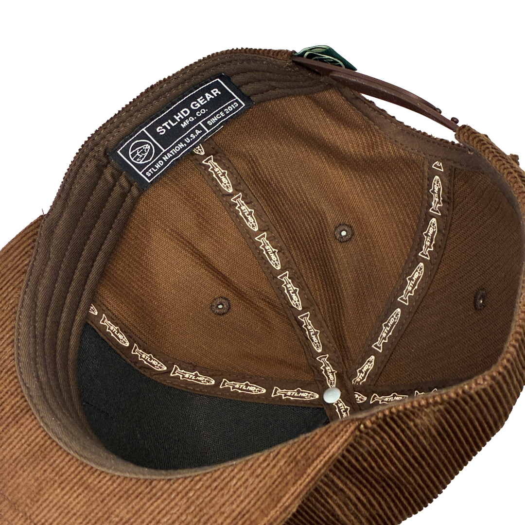 STLHD Forest Corduroy Snapback, detail view