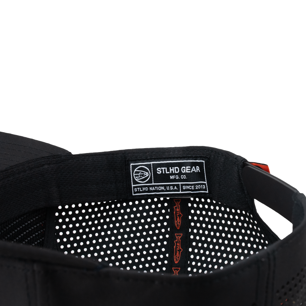 STLHD Go Time 2.0 Performance Trucker Hat, side view