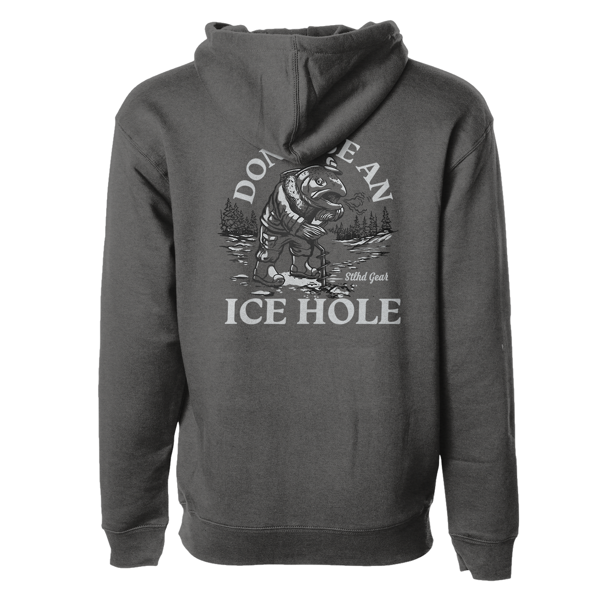 STLHD Ice Hole Premium Hoodie, detail view