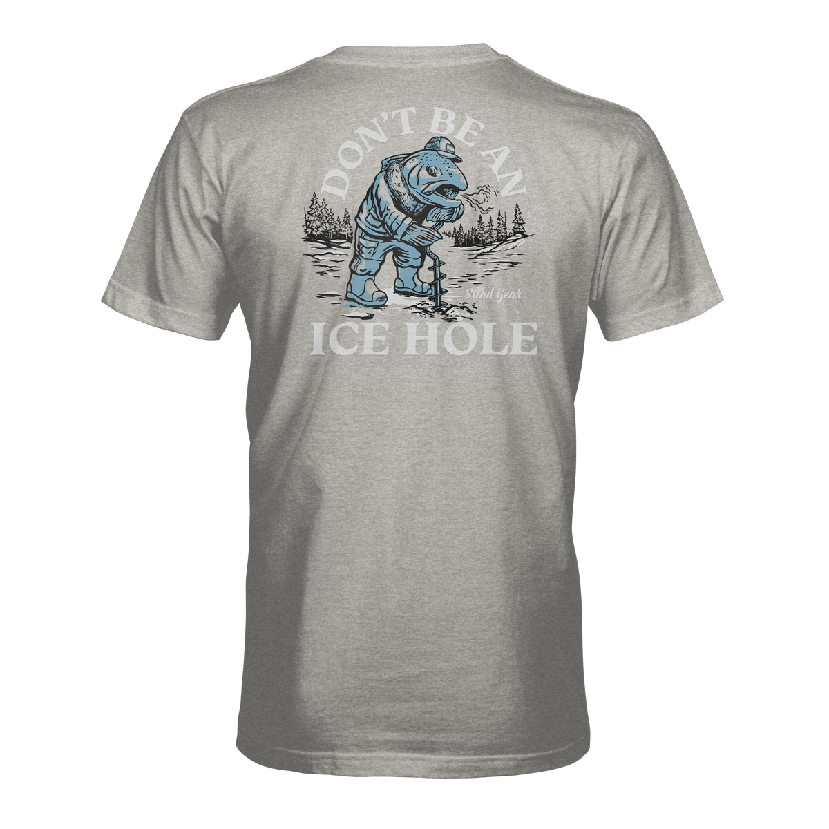 STLHD Ice Hole T-shirt, detail view