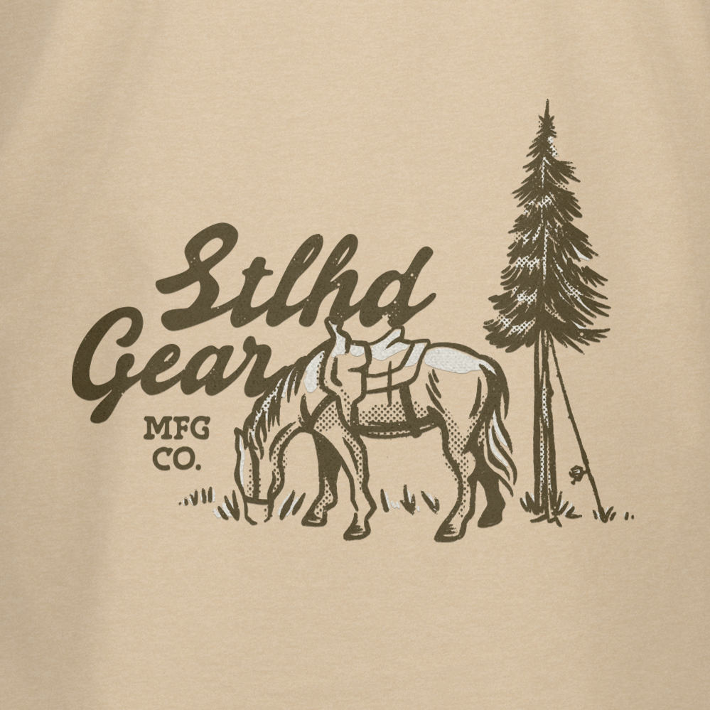STLHD Men’s Cowboy  T-Shirt, back view