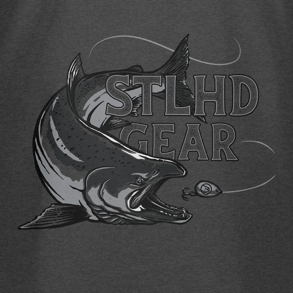 STLHD Men’s King Salmon T-Shirt, back view