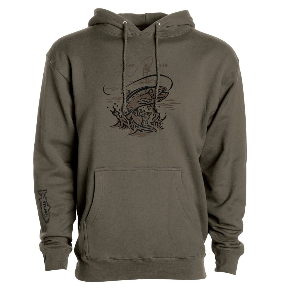 STLHD Men’s Leap Premium Hoodie, front view
