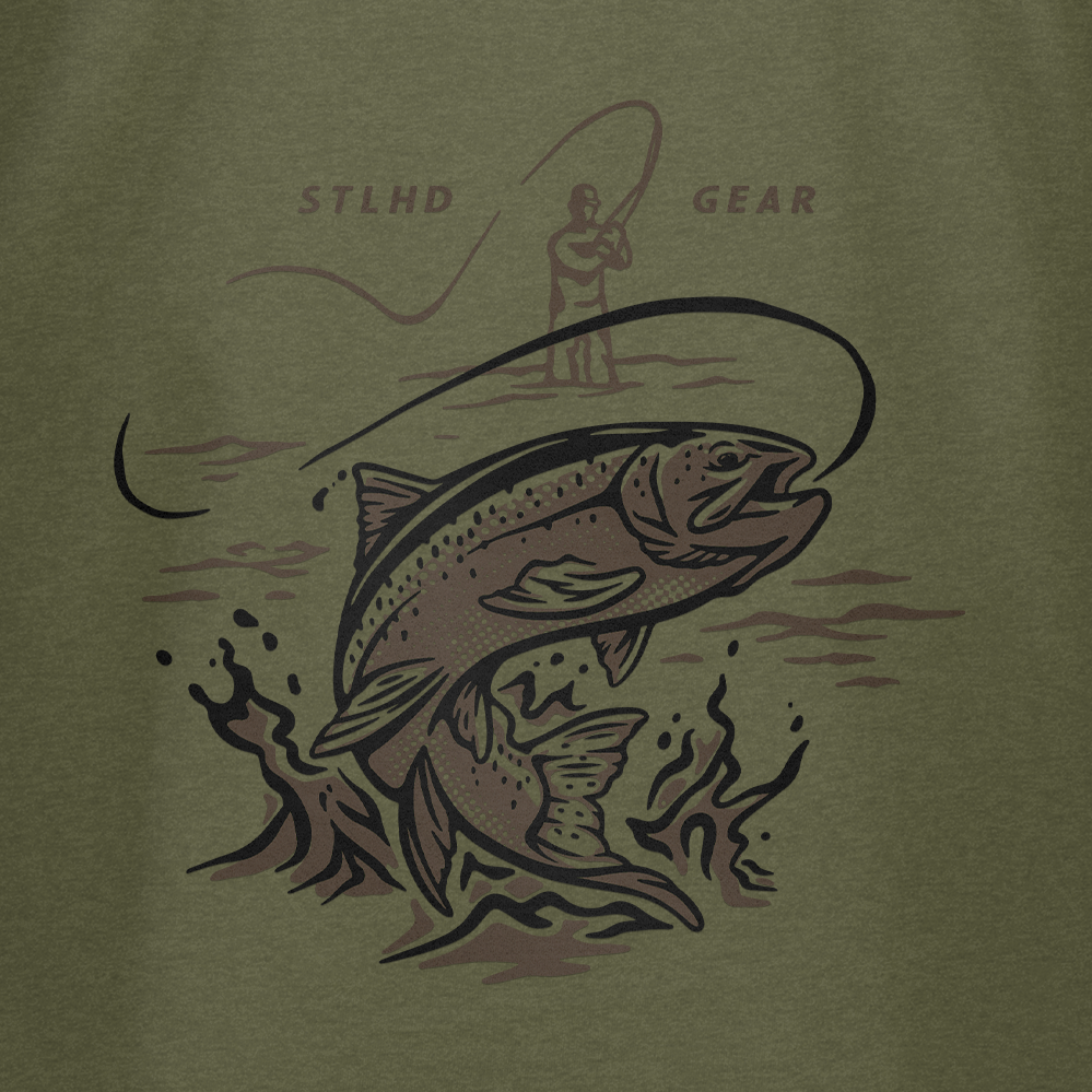 STLHD Men’s Leap  T-Shirt, back view
