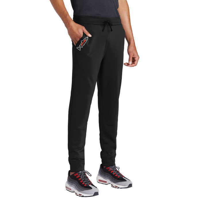 STLHD Men's North Fork Black Wading Pants, front view