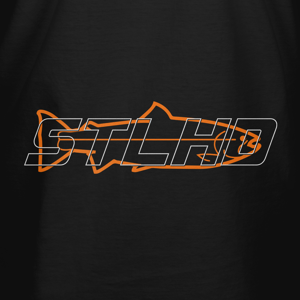 STLHD Men’s Overlay T-Shirt, back view