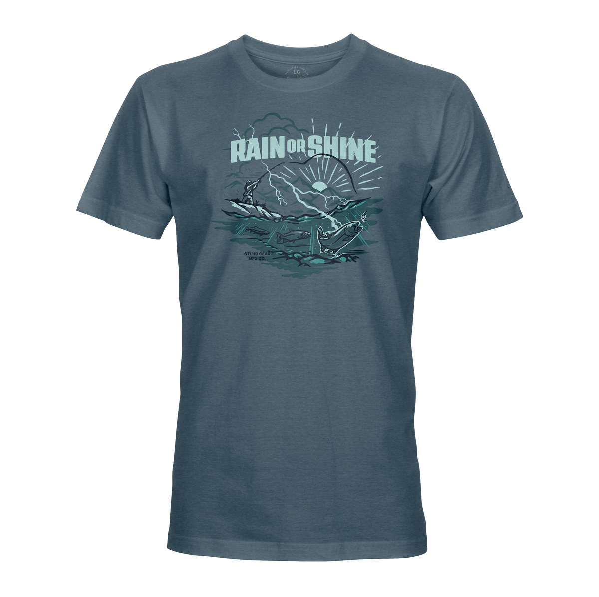STLHD Men’s Rain or Shine T-Shirt, front view