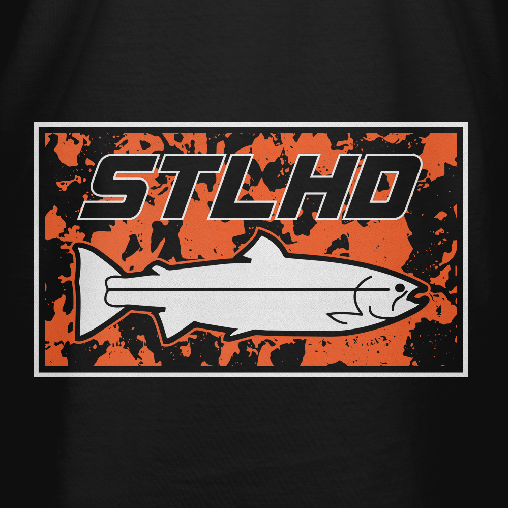 STLHD Men’s Rust T-Shirt, back view