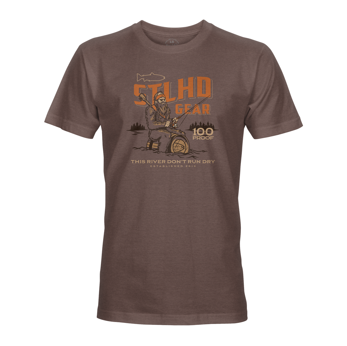 STLHD Men’s Whiskey River T-Shirt, front view