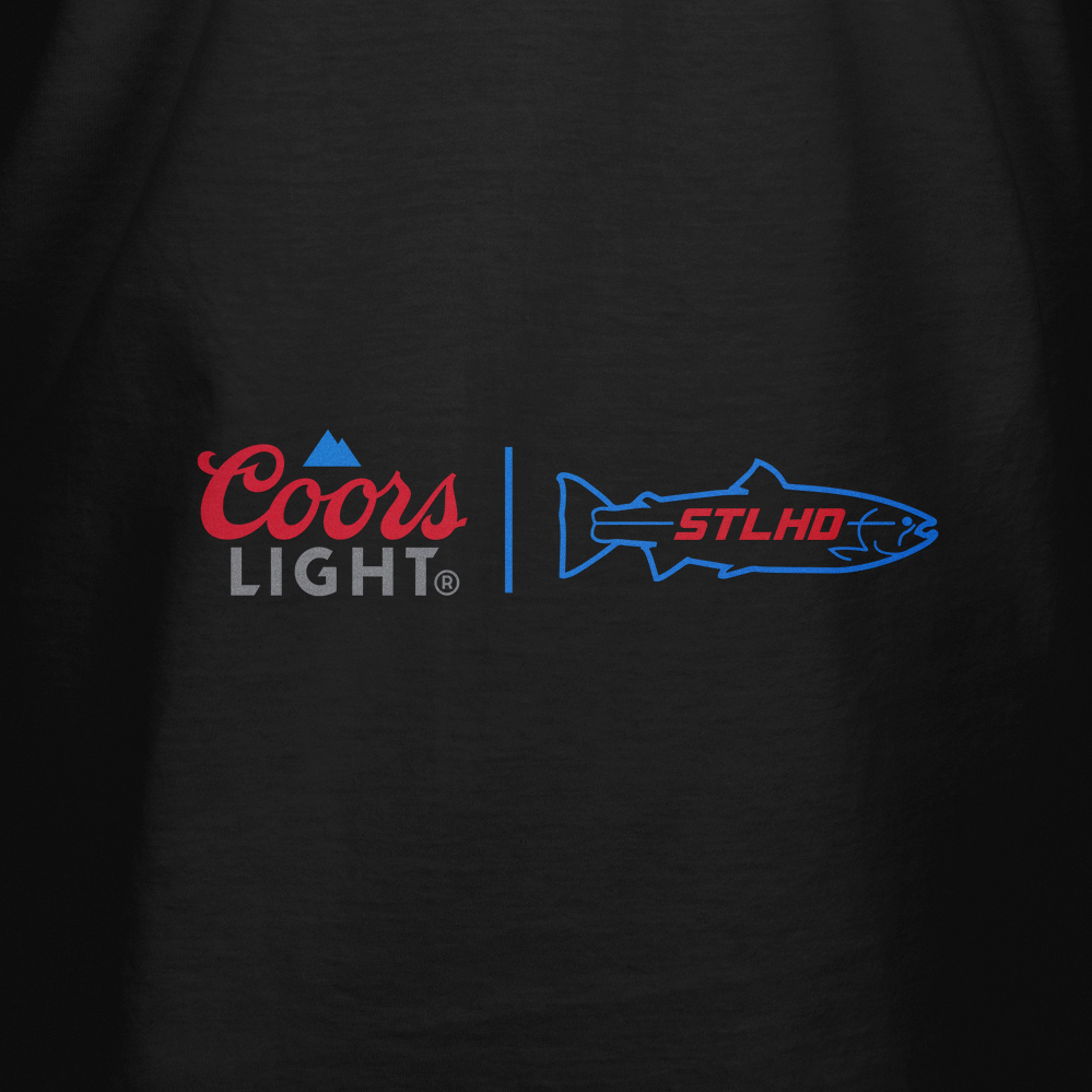 STLHD Men’s X Coors Light Above the Divide Tee, side view
