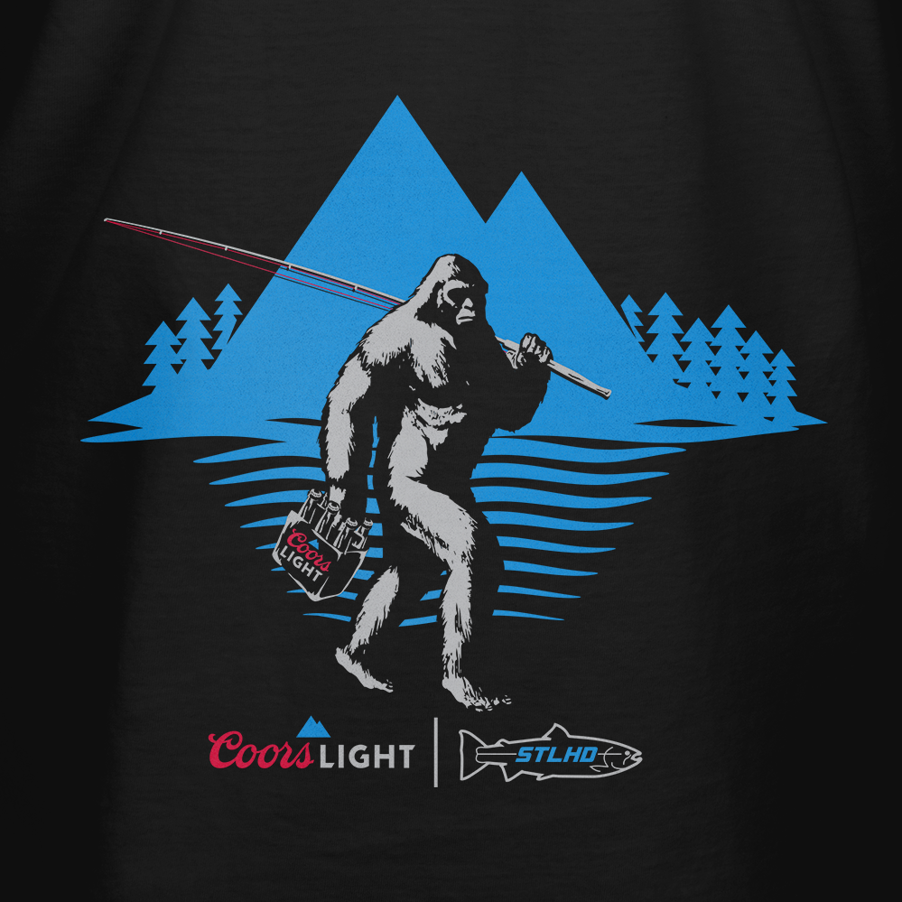 STLHD Men’s X Coors Light BeerFoot Tee, back view