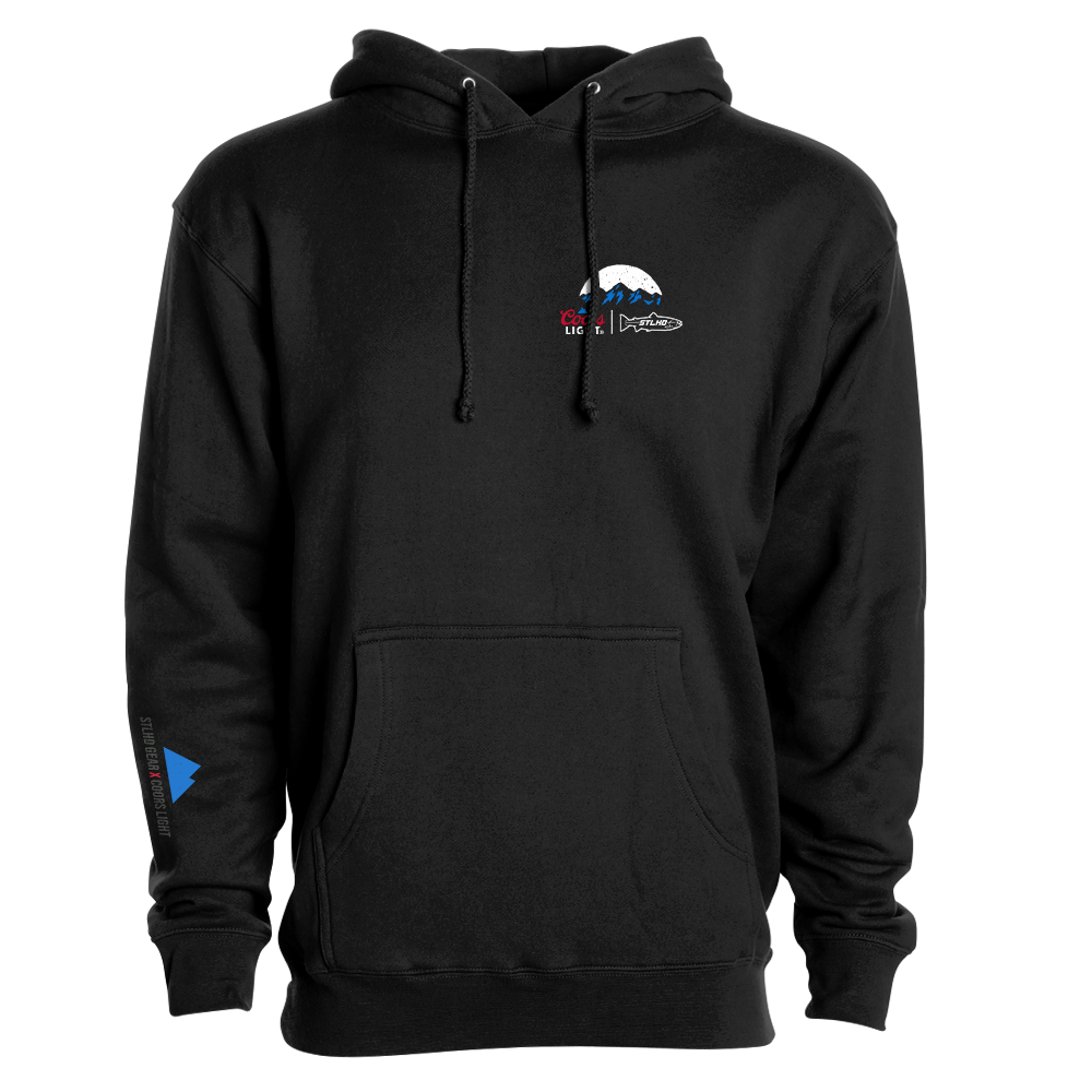 STLHD Men’s X Coors Light Chillin’ Premium Hoodie, back view
