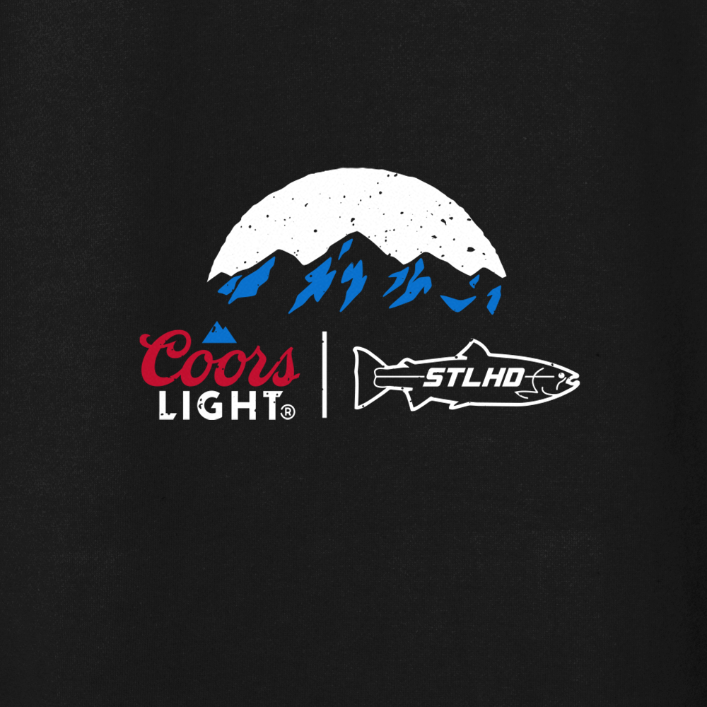 STLHD Men’s X Coors Light Chillin’ Premium Hoodie, detail view