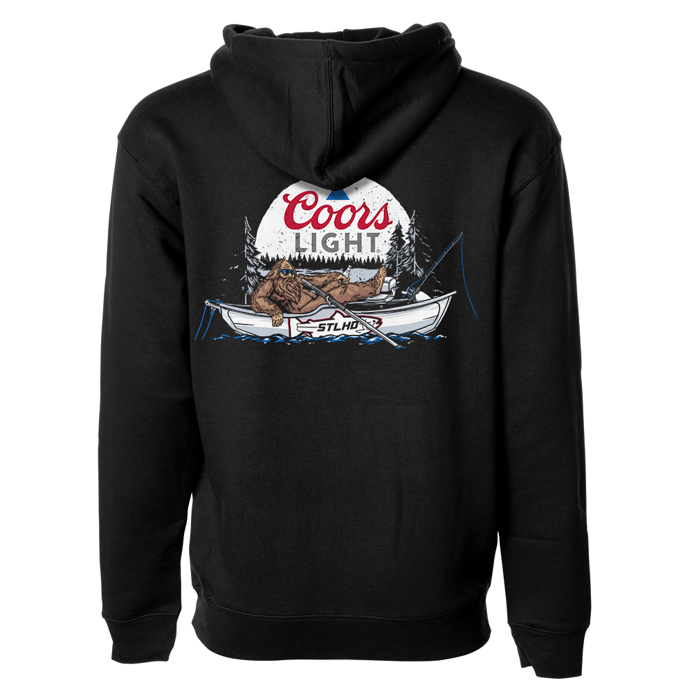 STLHD Men’s X Coors Light Chillin’ Premium Hoodie, front view