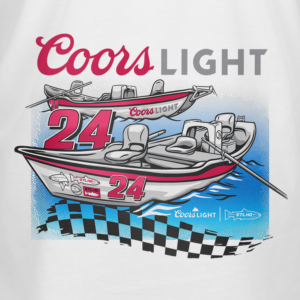 STLHD Men’s X Coors Light Fast Lane Tee, back view