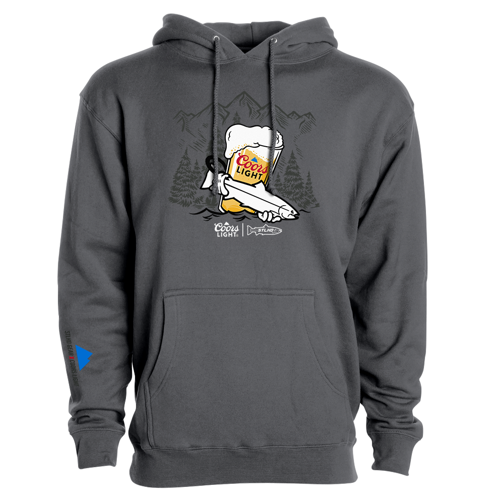 STLHD Men’s X Coors Light Foam Dome Premium Hoodie, front view