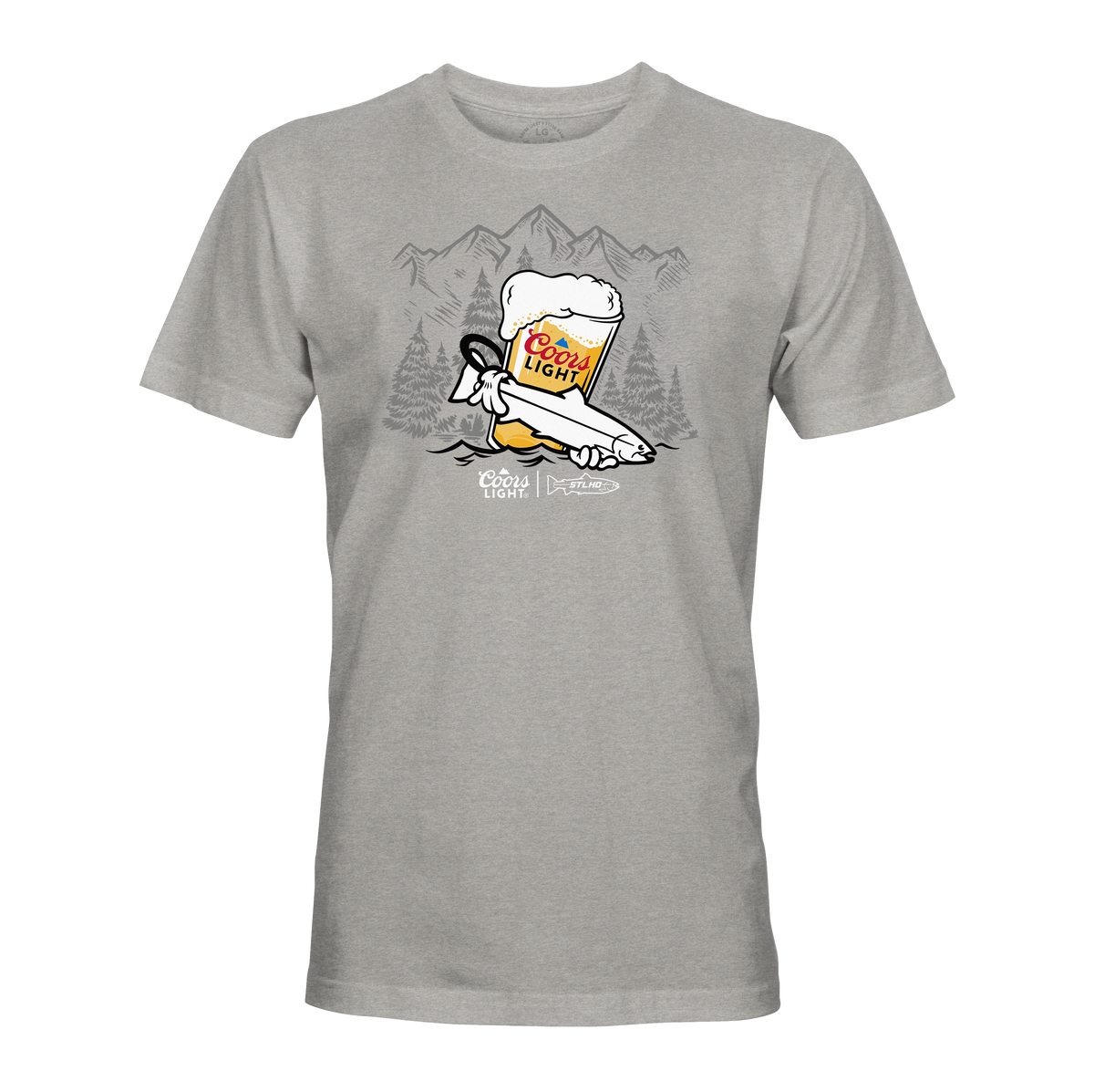 STLHD Men’s X Coors Light Foam Dome Tee, front view