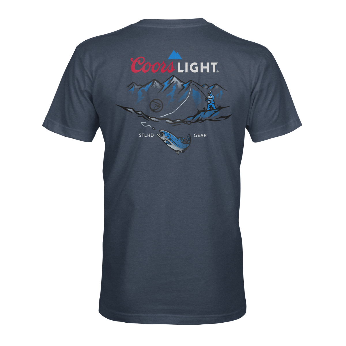 STLHD Men’s X Coors Light Streamside Tee, front view