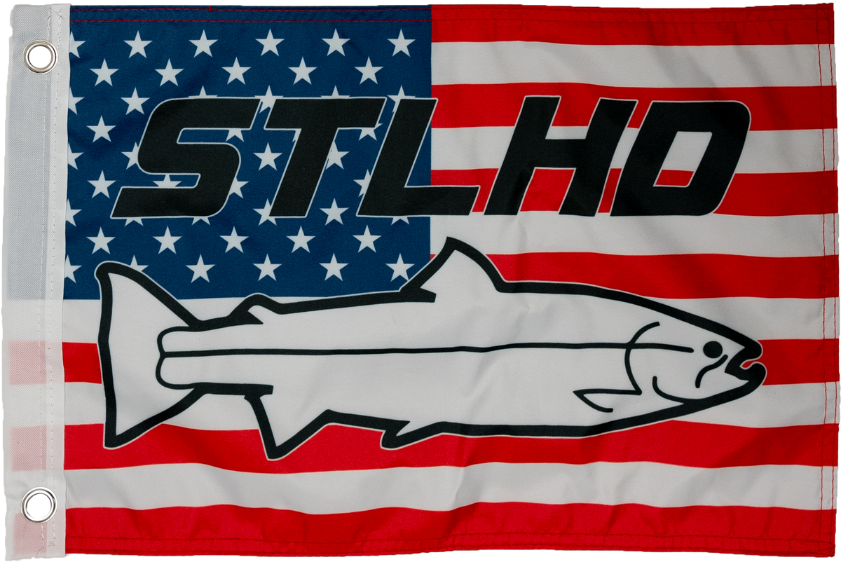 STLHD Nation Boat Flag, front view