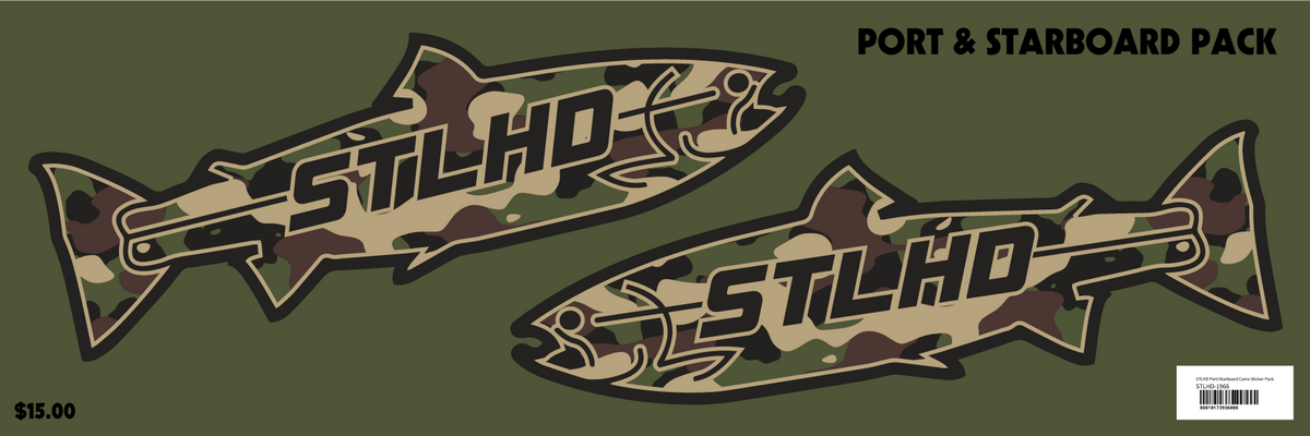 STLHD Port/Starboard Camo Sticker Pack, front view