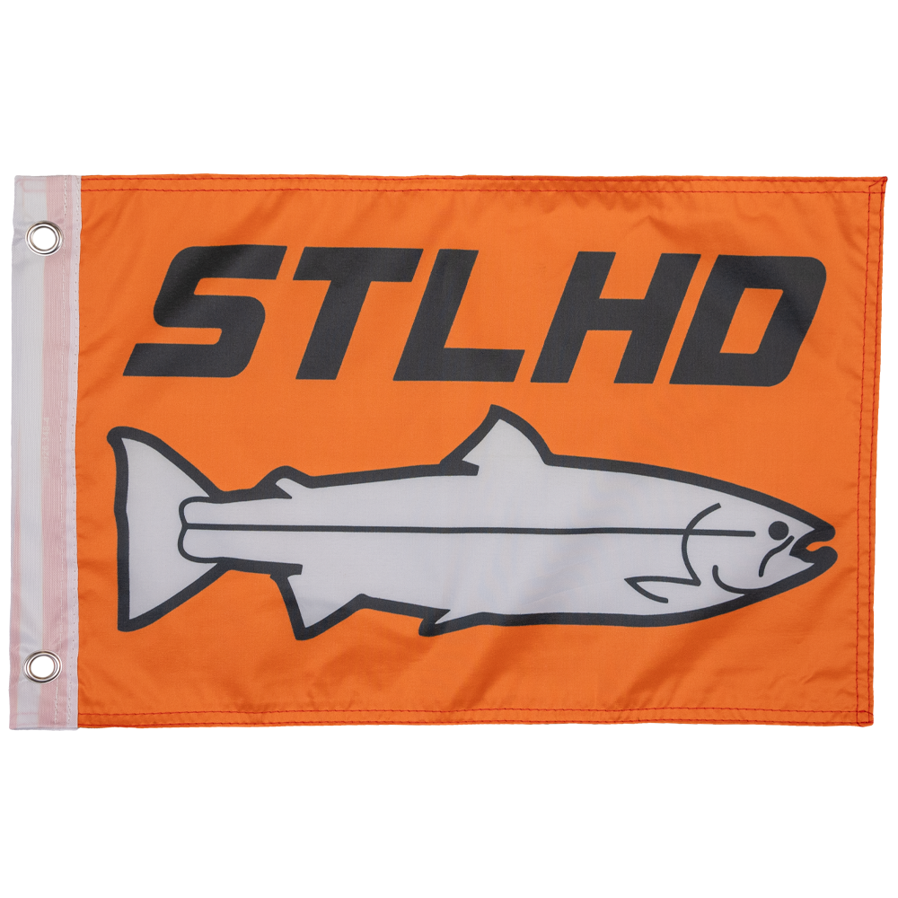 STLHD Standard Logo Boat Flag, front view