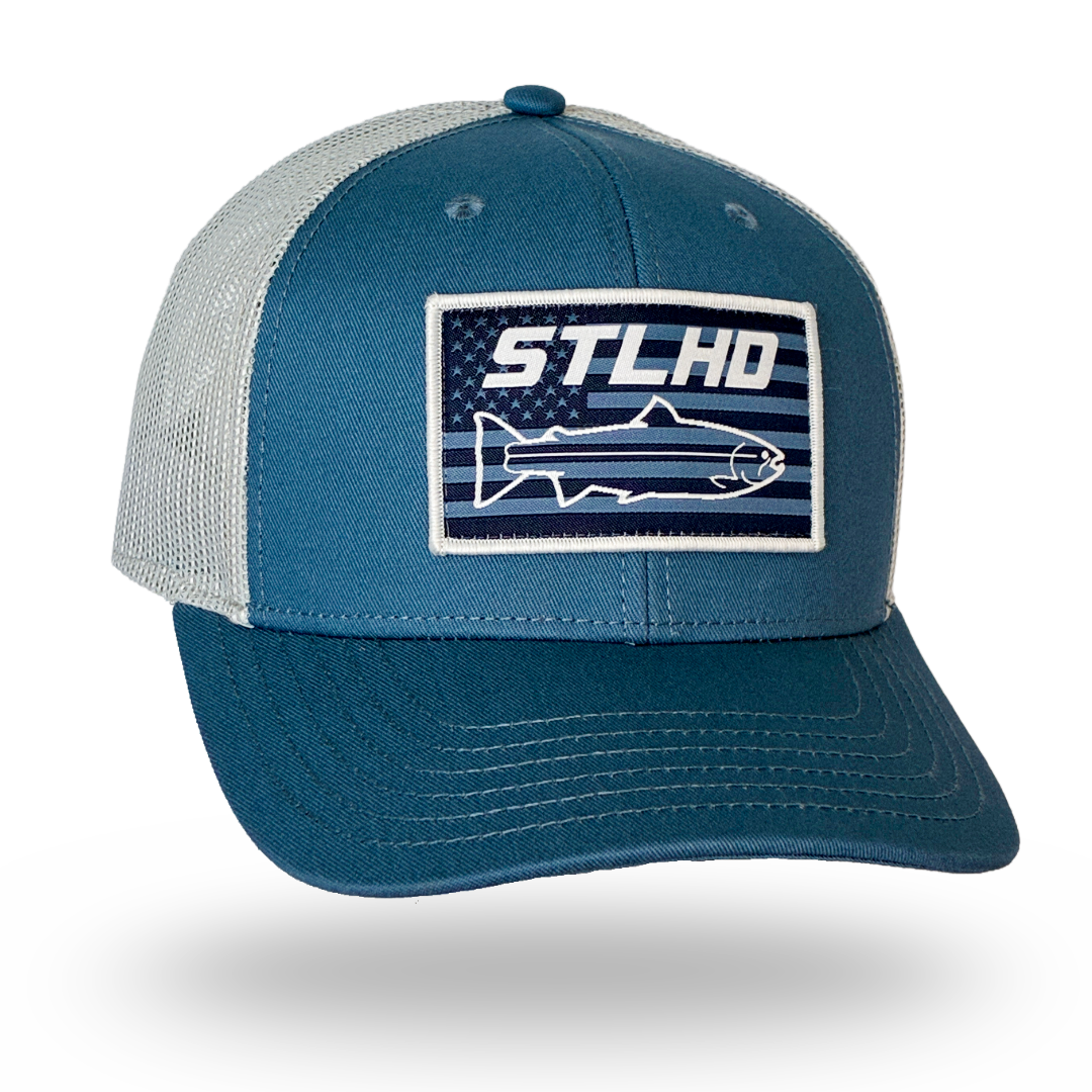STLHD Stars & Stripes Trucker, front view