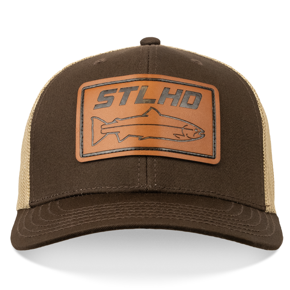 STLHD Steelhide Brown/Khaki Hat, back view