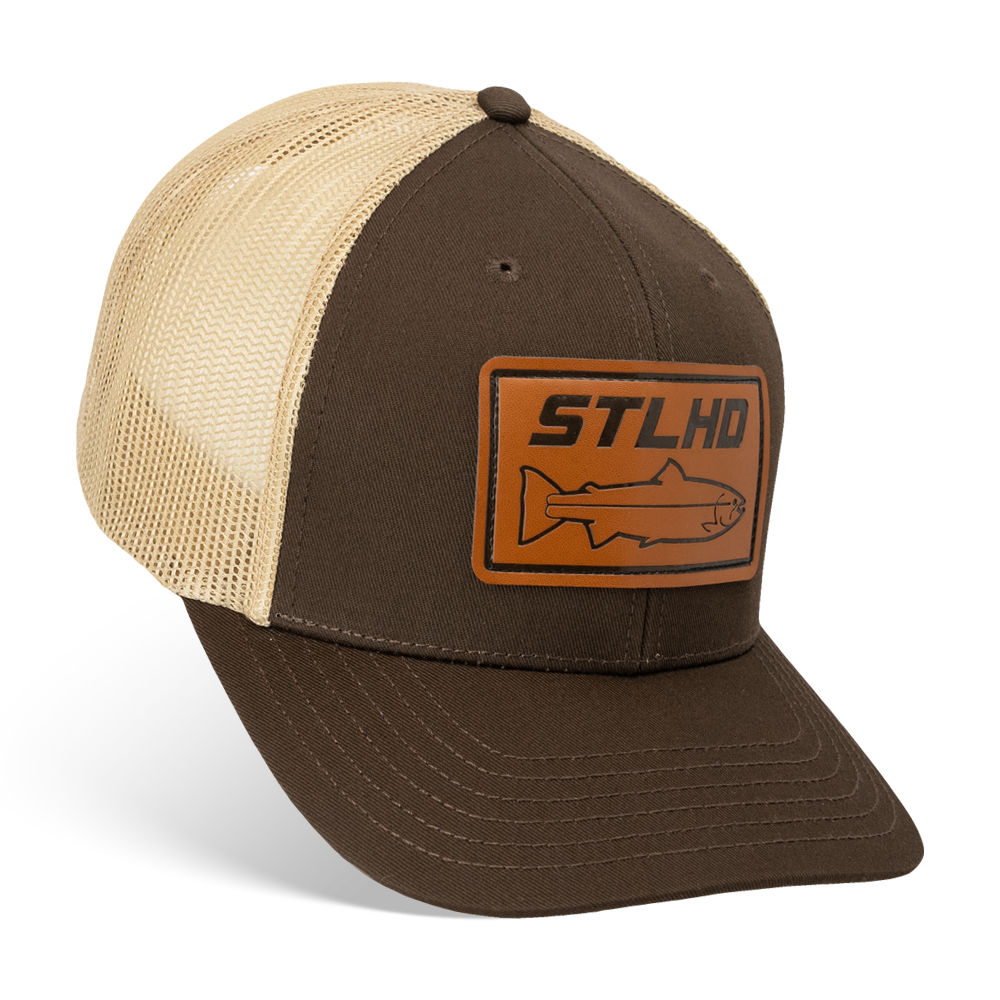 STLHD Steelhide Brown/Khaki Hat, front view