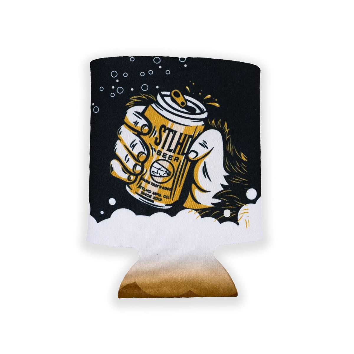 STLHD Sudsy Drink Koozie, front view