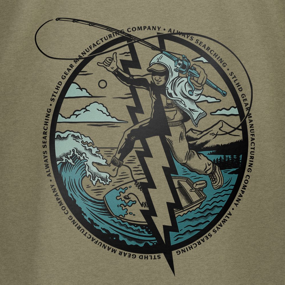 STLHD Surf T-shirt, back view