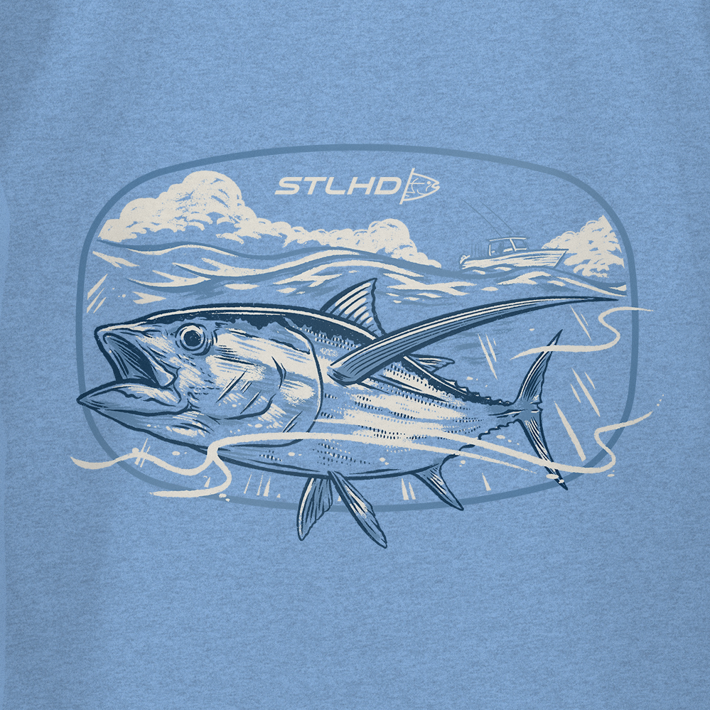 STLHD Tuna Time Tee, back view