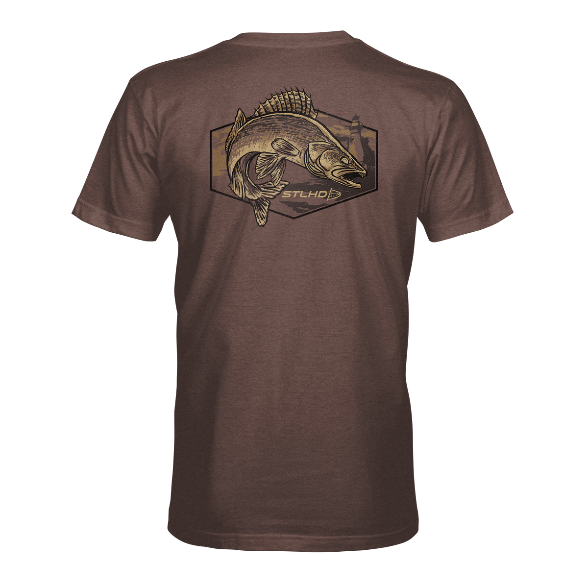 STLHD Walleye Tee, front view