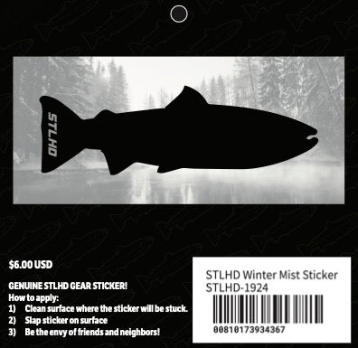 STLHD Winter Mist Sticker, front view