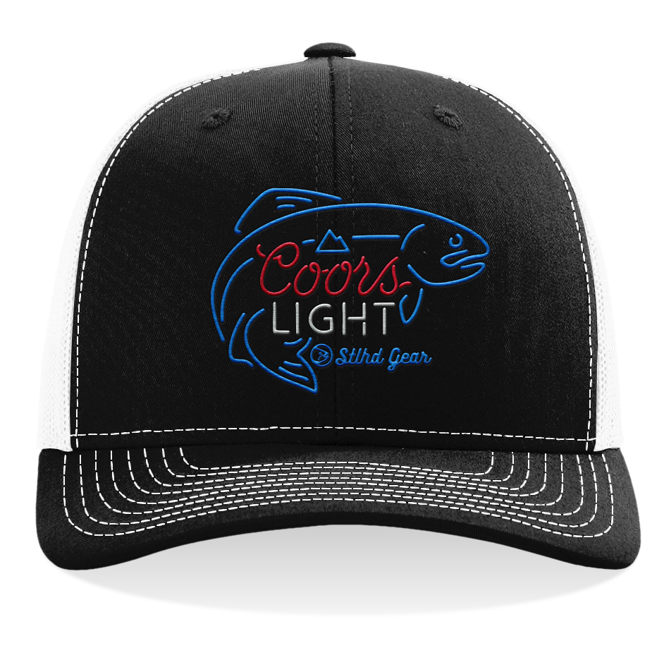STLHD X Coors Light  Last Cast Trucker, front view