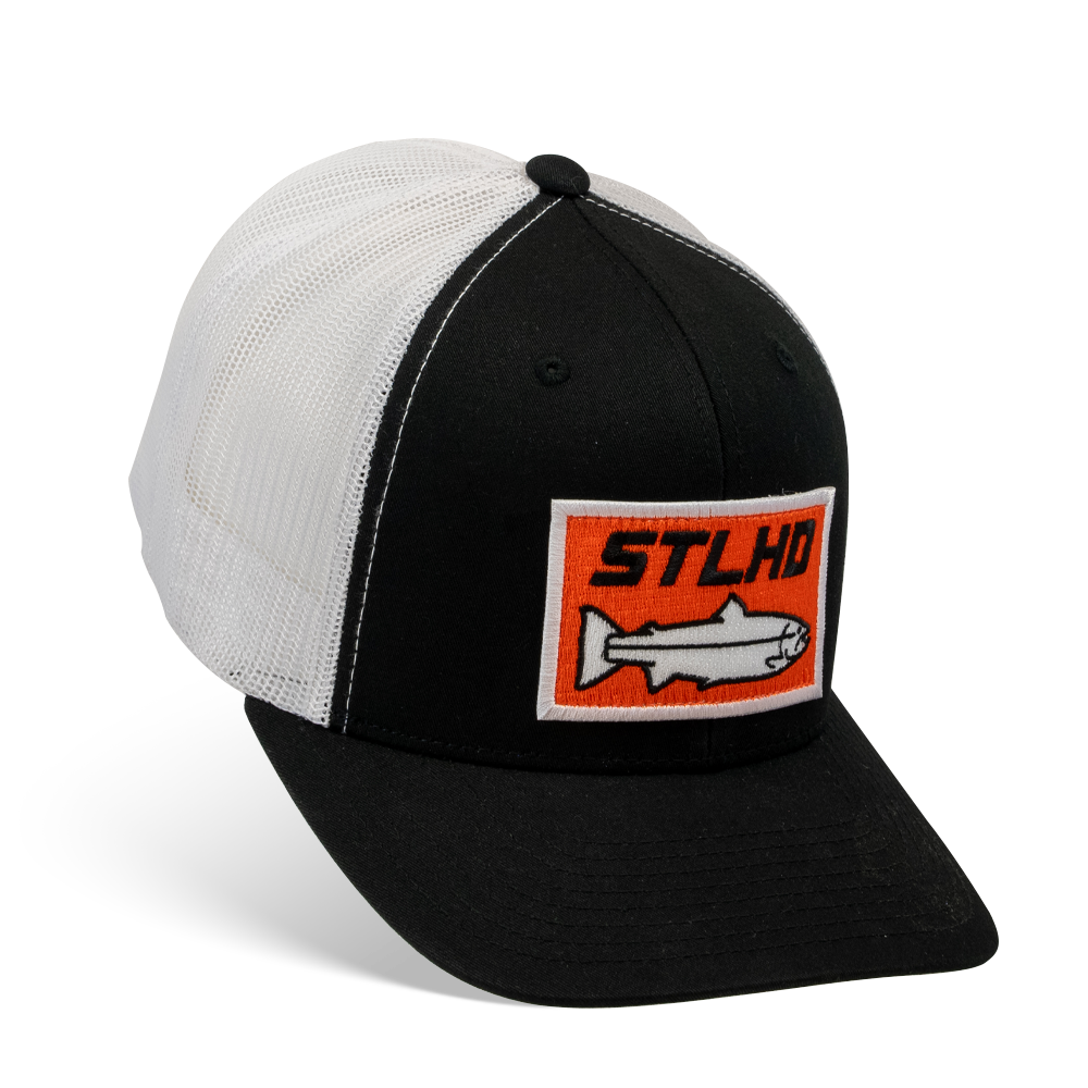 STLHD Standard White & Black Trucker Snapback Hat - H&H Outfitters