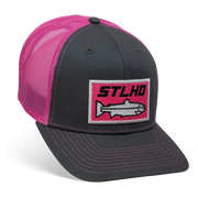STLHD Standard Pink & Charcoal Trucker Snapback Hat - H&H Outfitters