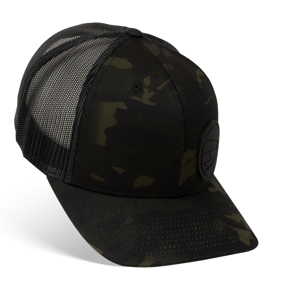 STLHD Skagit Black Camo Multicam Snapback Trucker Hat - H&H Outfitters