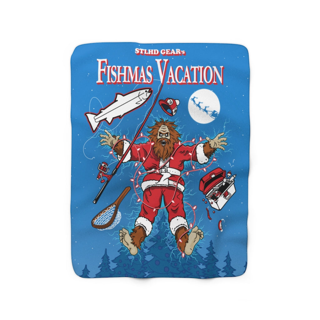 STLHD Fishmas Vacation Sherpa Fleece Blanket - H&H Outfitters