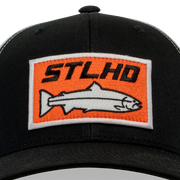 STLHD Standard White & Black Trucker Snapback Hat - H&H Outfitters