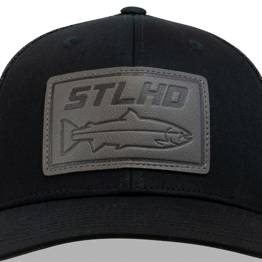 STLHD Tailout Black Snapback Trucker Hat