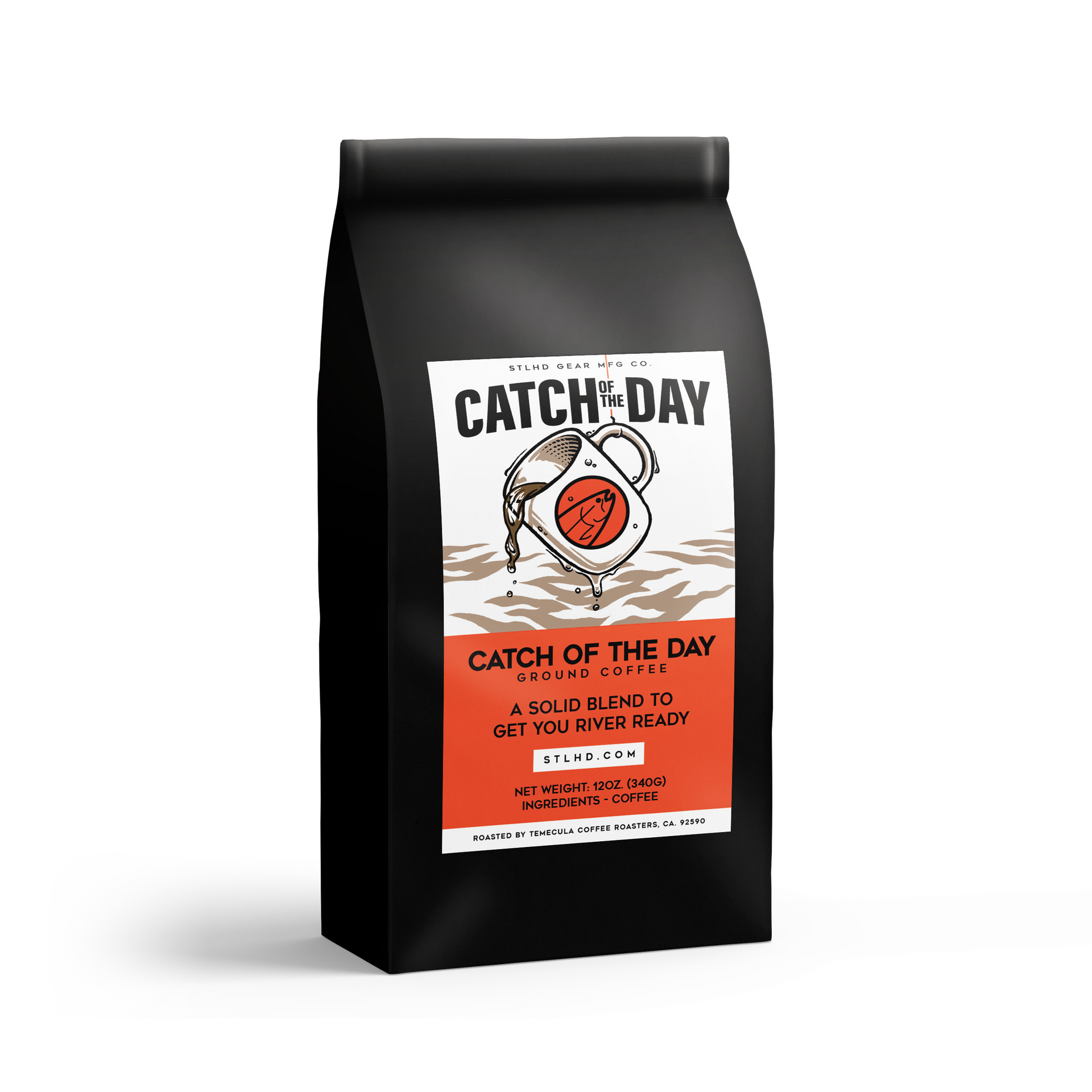 STLHD Catch of the Day Ground Coffee - Medium & Dark Roast Blend - H&H Outfitters