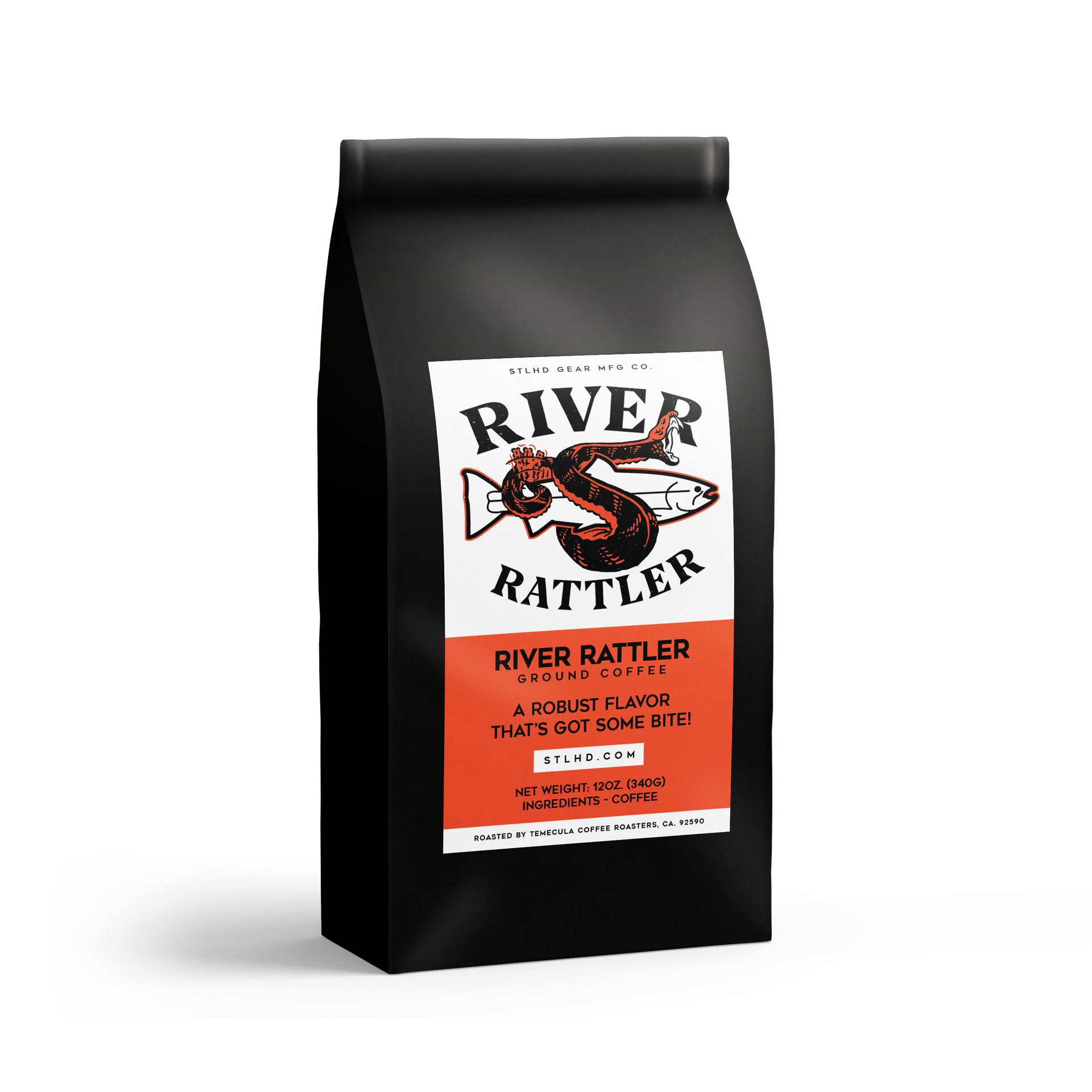 STLHD River Rattler Ground Coffee - Dark Roast - H&H Outfitters