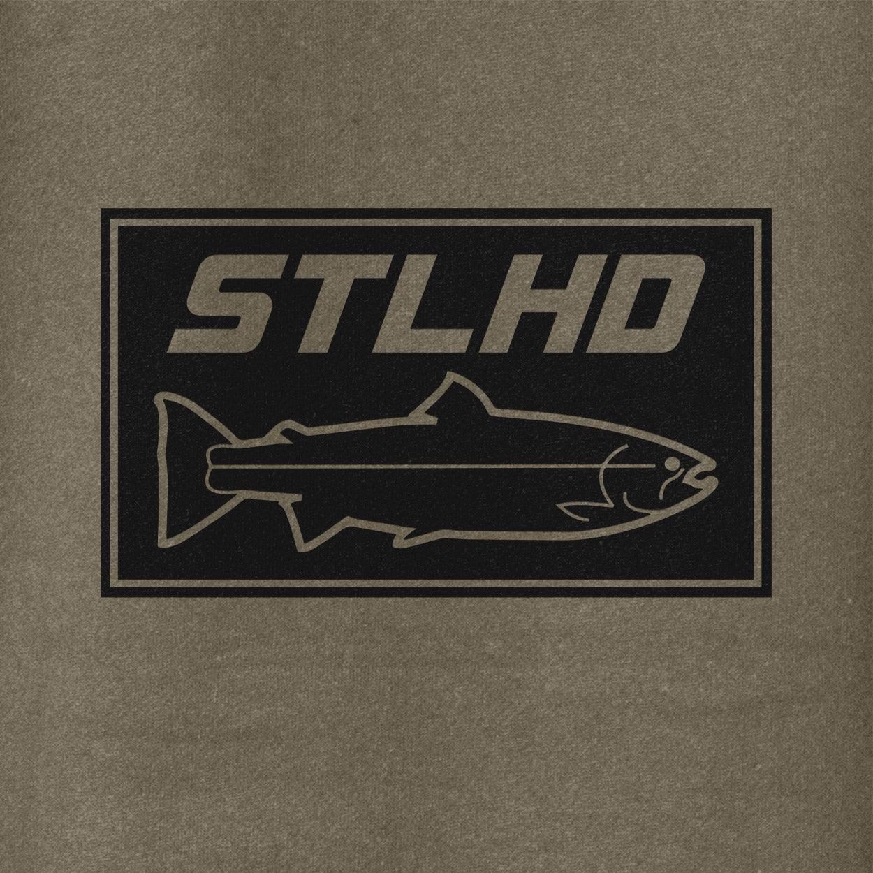 STLHD Men's Tidewater Army Green Premium Hoodie, SM