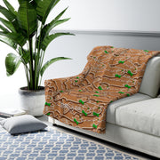 STLHD Gingerbread Sherpa Fleece Blanket - H&H Outfitters