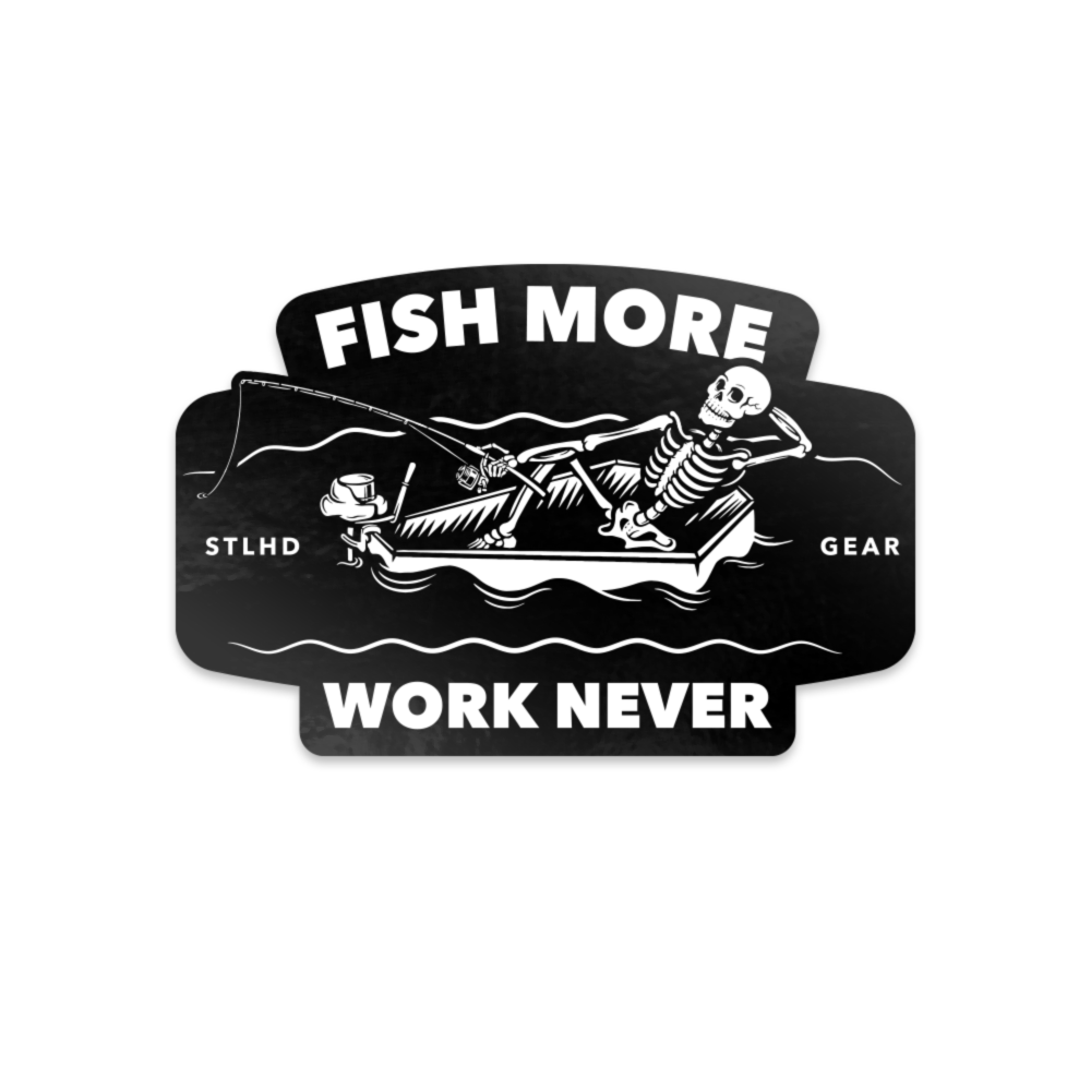 STLHD Fish More Sticker, front view